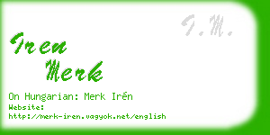 iren merk business card